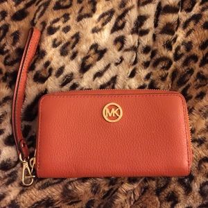 Michael Kors Leather Wristlet