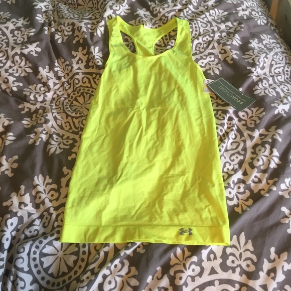 NWT neon under armour tank