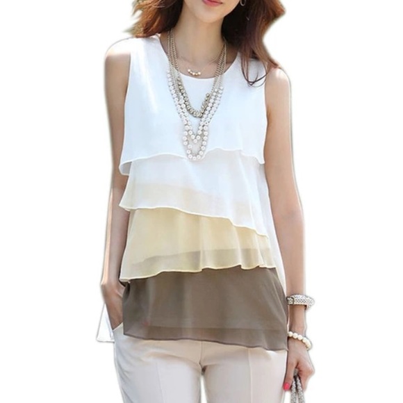 Lovely Chiffon Multi Layered Top