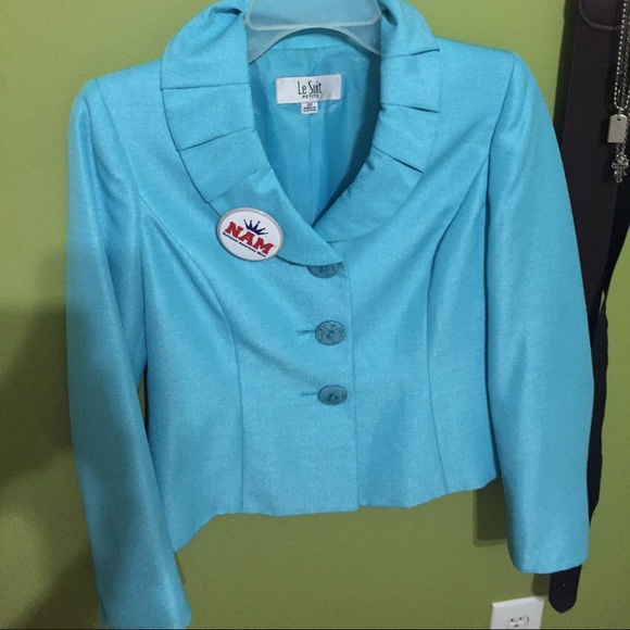 Coral Blue Dress Suite