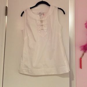 Vineyard Vines White Bow Blouse