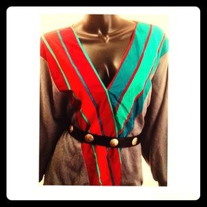 A. Sicari Oversized Ice Skater Rockabilly Sweater