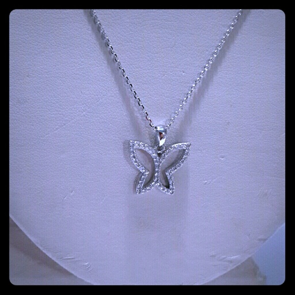 Butterfly Austrian crystal necklace