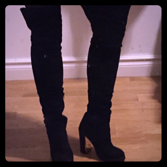 Thigh High Suede Boots