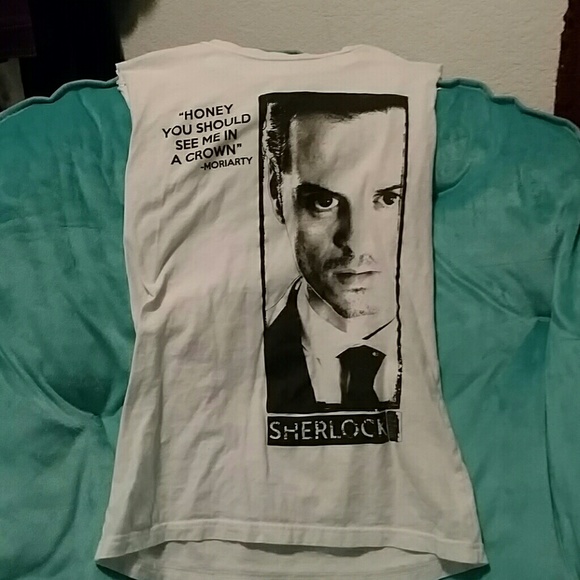 Sherlock:Moriarty Shirt- Cut off the sleeves