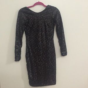H&M Black Sequin Dress
