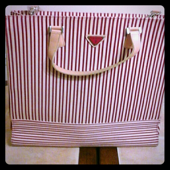 Classic Guess nautical structured Canvas tote bag