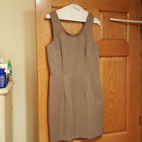 Donated-Taupe suit w/sleeveless dress.11/12