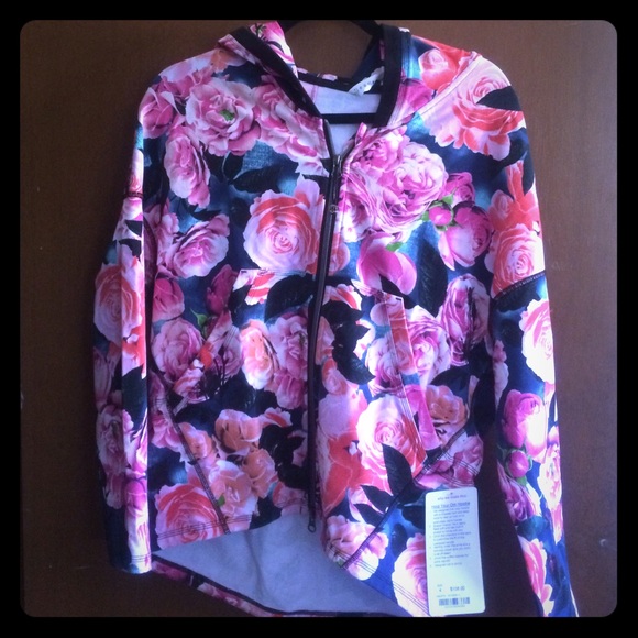 ❌SOLD❌(Hold your om) floral hoodie