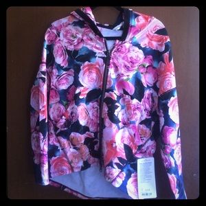 ❌SOLD❌(Hold your om) floral hoodie