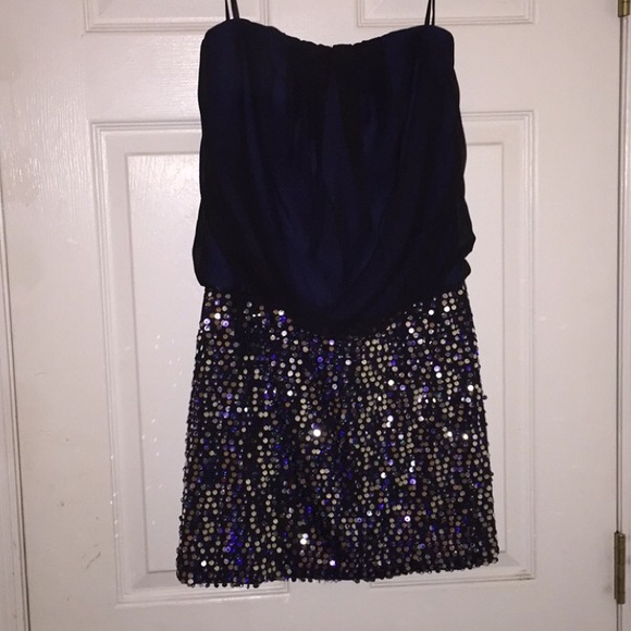 Nordstrom sequined strapless dress