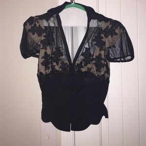 Byron Lars Beauty Mark Button Up