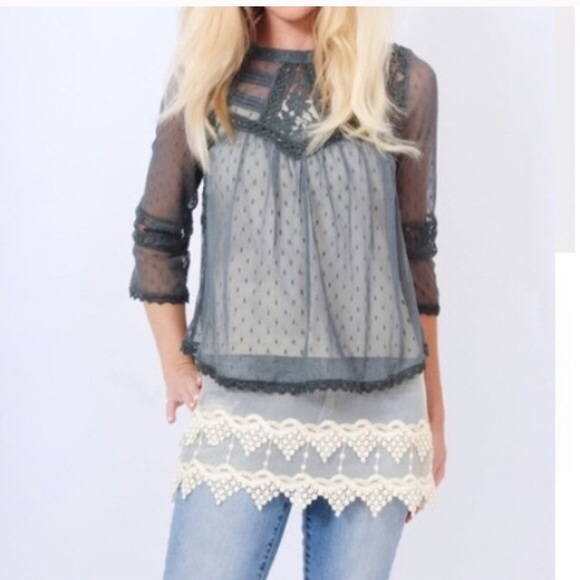 Last One! Cream Lace Top Extender - Picture 2 of 3
