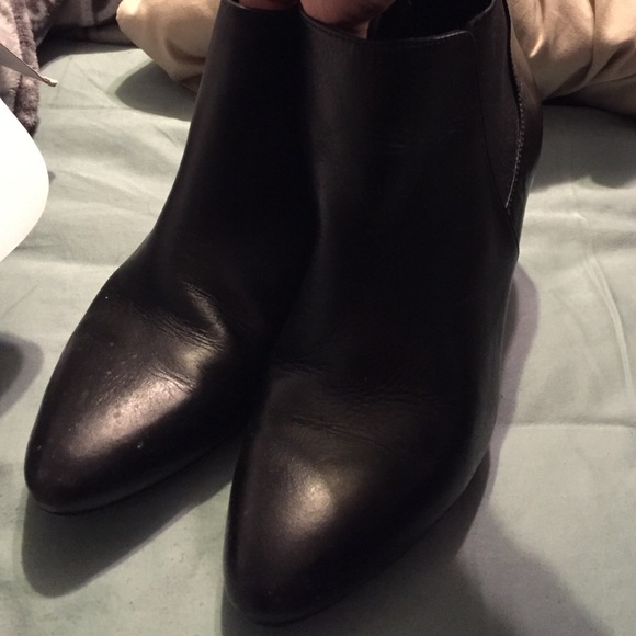 Nine West wedge booties black size 9.5