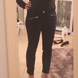 Navy Velvet Gap Skinny pants