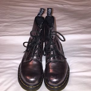 Doc Martens- Metallic Silver, Discontinued