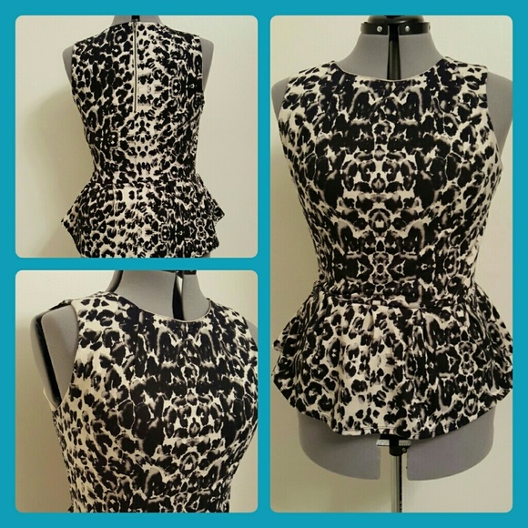 Mossimo Animal Print Peplum