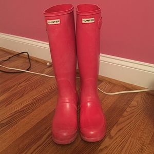 coral hunter boots