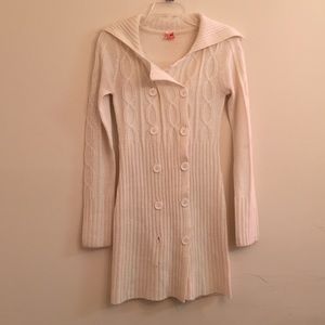 Long sweater cardigan