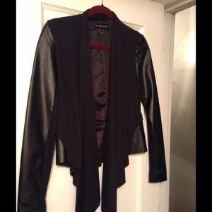 Faux Leather Blazer