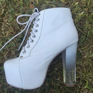 Jeffrey Campbell white Lita Grad