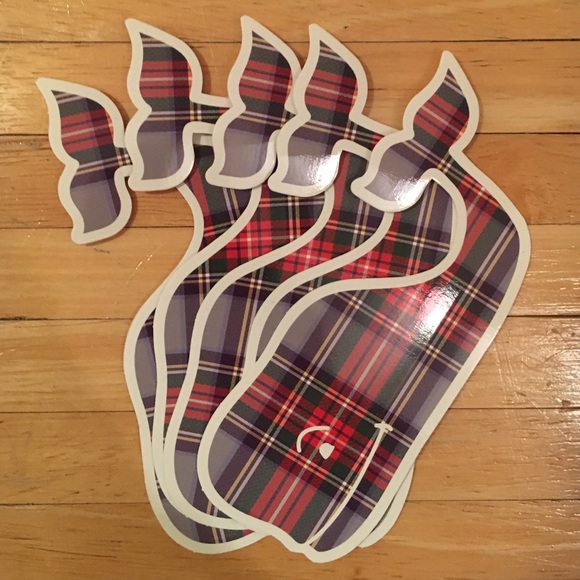 Vineyard Vines Stickers (5 plaid whales)