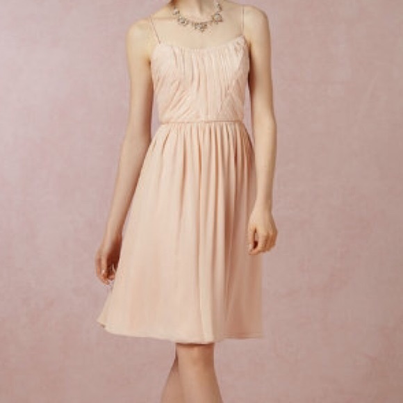 BHLDN GISELLE BLUSH bridesmaid dress