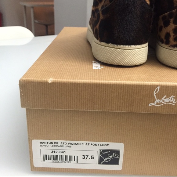 Leopard Louboutin sneakers - Picture 2 of 4