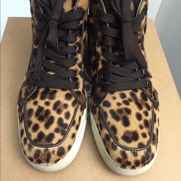 Leopard Louboutin sneakers - Picture 3 of 4