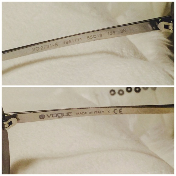 ❌❌Sold❌❌Vogue 🕶Authentic Gray Sunglasses - Picture 4 of 4