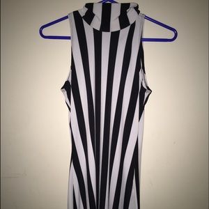 Black and white body con dress