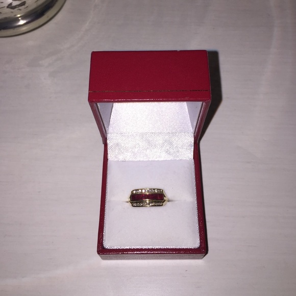 Authentic Ruby/Diamond Vintage Ring