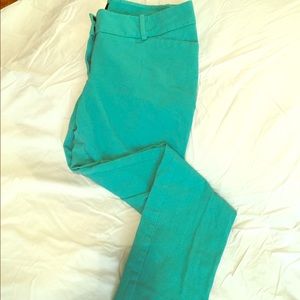 Teal ankle pant