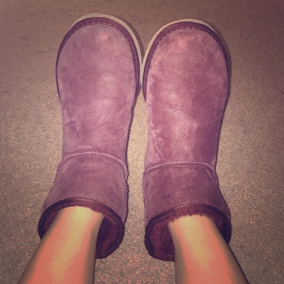 Maroon Ankle Ugg Boots