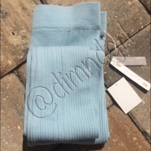 Blue Knit Leggings NWT