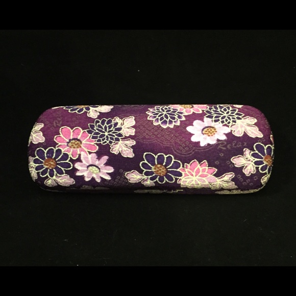 Japanese Floral Print Eyeglass Case - Picture 1 of 4