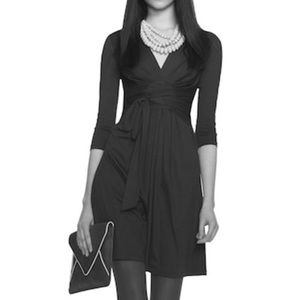 Issa London Banana Republic black wrap dress