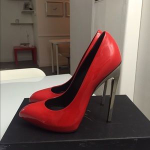 Red patent leather giuseppi zanotti heels