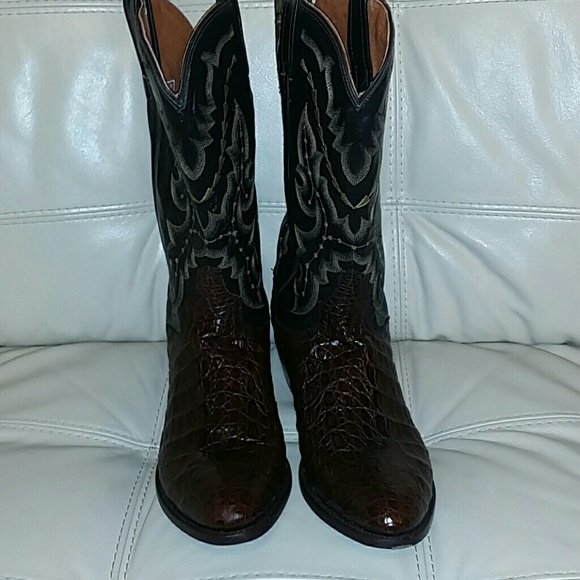 Sold Dan Post Chocolate Caiman DP2386 - Picture 2 of 3
