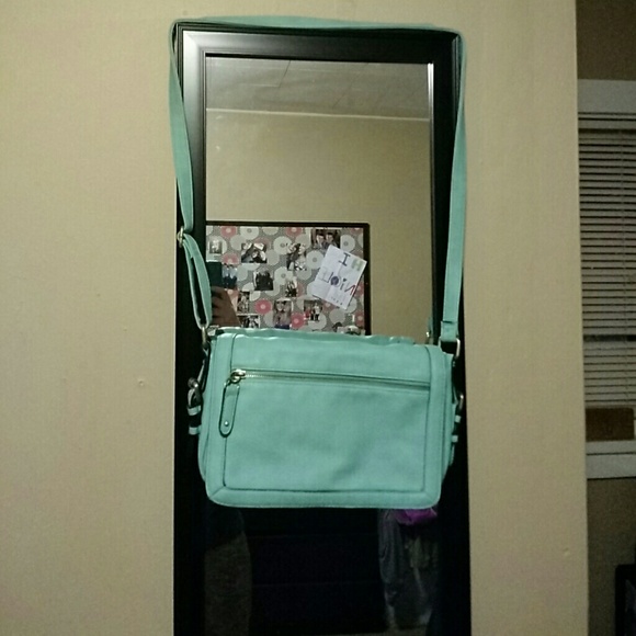 Baby blue purse