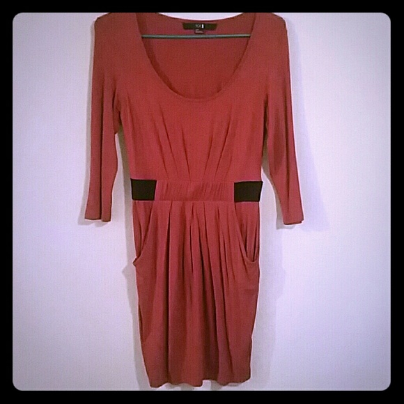 Burned orange dress
