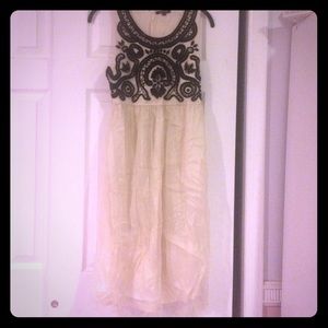 Anthropologie Vineel Bahl size M Cream/Black Dress