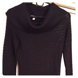 Cache Black Tunic Sweater