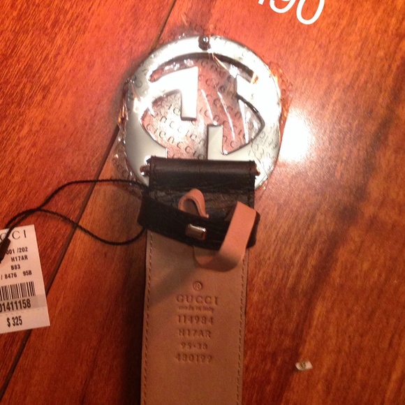 Authentic Gucci Web Belt with interlocking G. main image 4