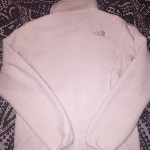 White North Face Fleece Zip Up - Picture 3 of 4