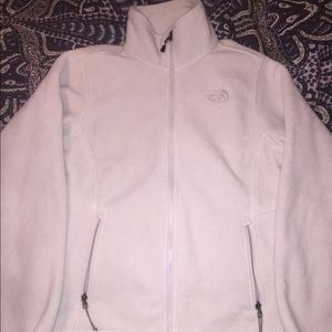 White North Face Fleece Zip Up
