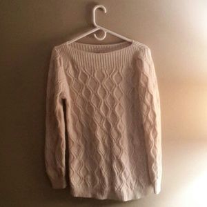 Ann Taylor Loft boat neck knit sweater