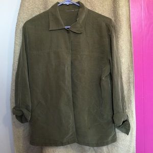 Olive green cover up