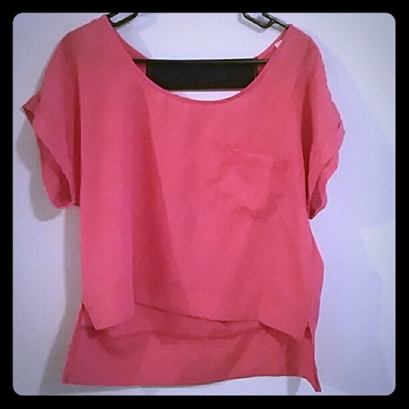 Open back shirt