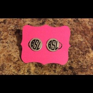 Custom Monogram Earrings!!